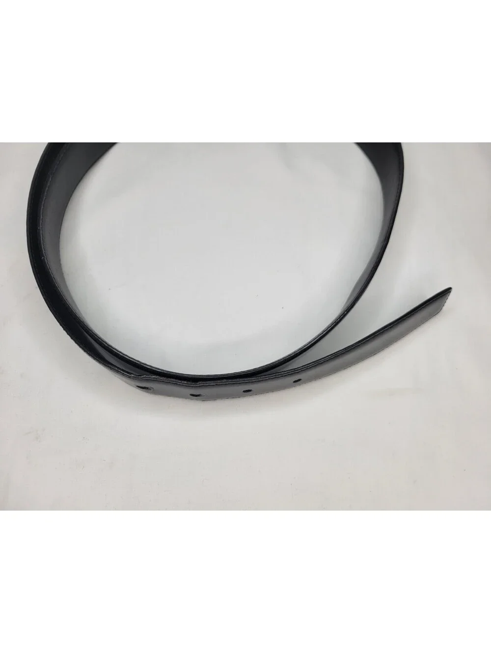 Calvin Klein Belt Genuine Leather Glossy/Matte Black XL **NO BUCKLE! BELT ONLY!!